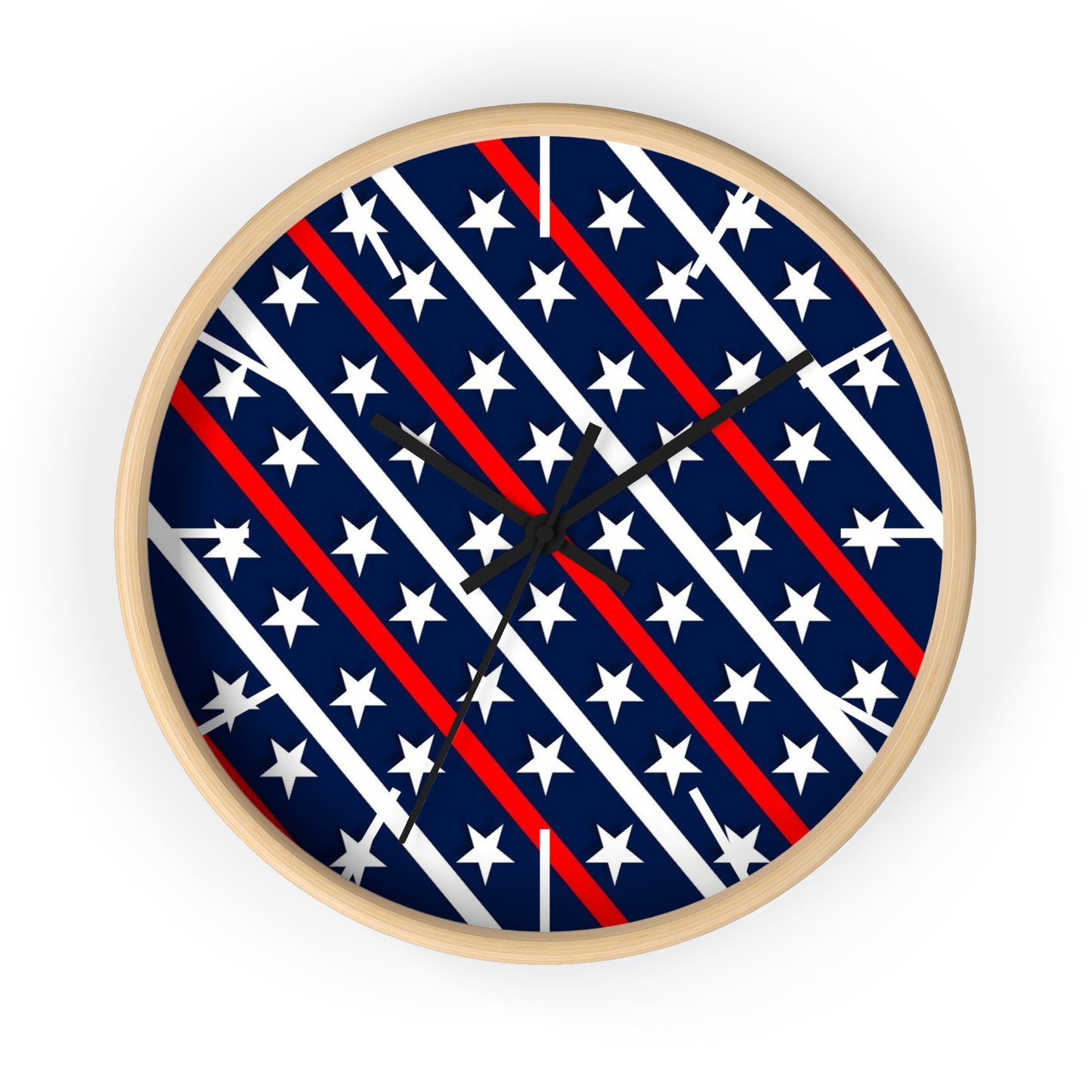 Wall Clock Red white and blue