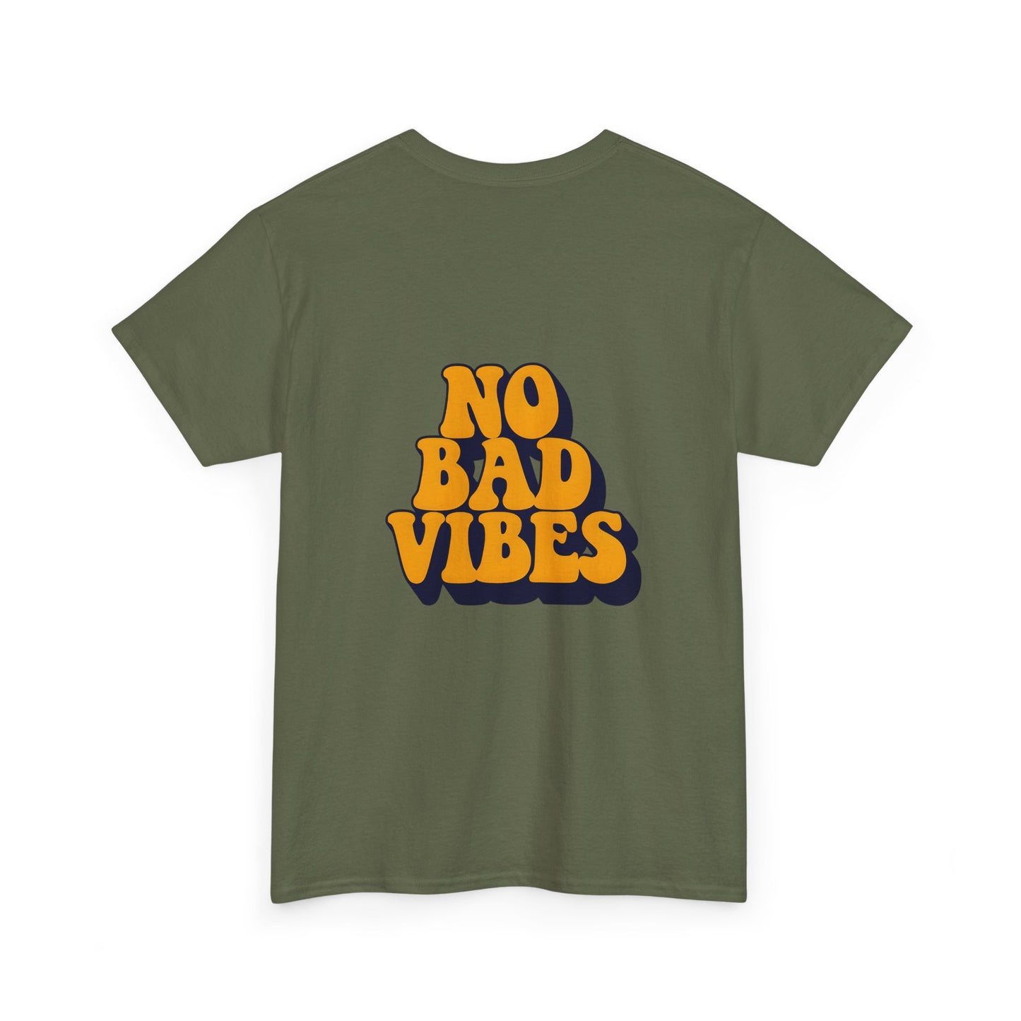 Good Vibes Only Unisex Heavy Cotton Tee, Casual Tee, Positive Message Shirt, Summer Fashion, Gift for Friends, Outdoor Wear