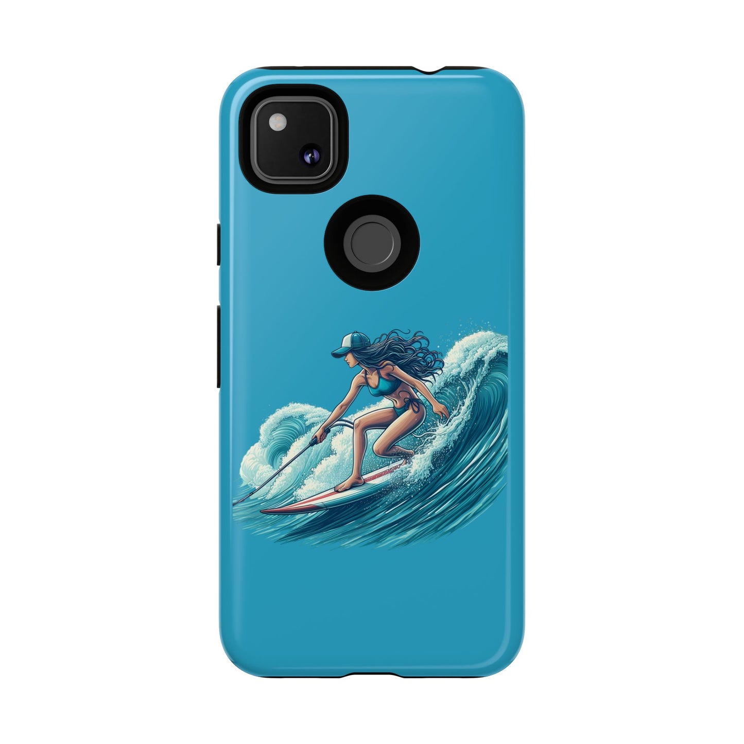 Surfing Phone Case, Coastal Vibes Phone Cover, Tough Cases for Beach Lovers, Ocean Art Phone Accessories, Summer Gift Idea