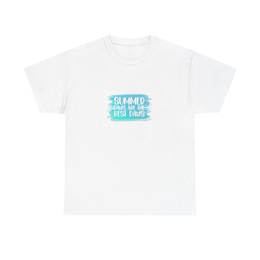Summertime Vibes Unisex Heavy Cotton Tee, Casual Summer Shirt, Graphic Tee for Everyday Wear, Gift for Friends, Festival Outfit