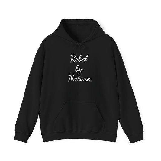 Rebel by Nature Hoodie - Unisex Heavy Blend Sweatshirt for Adventure Lovers