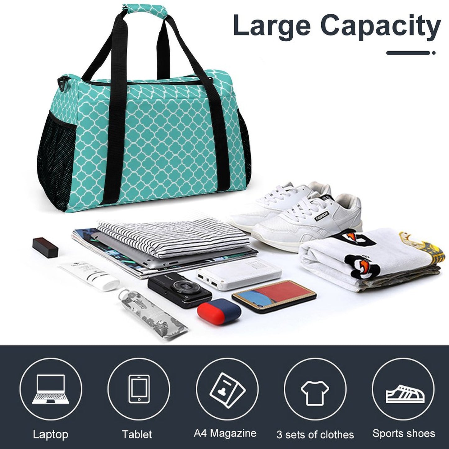 Travel Duffel Bag - Teal