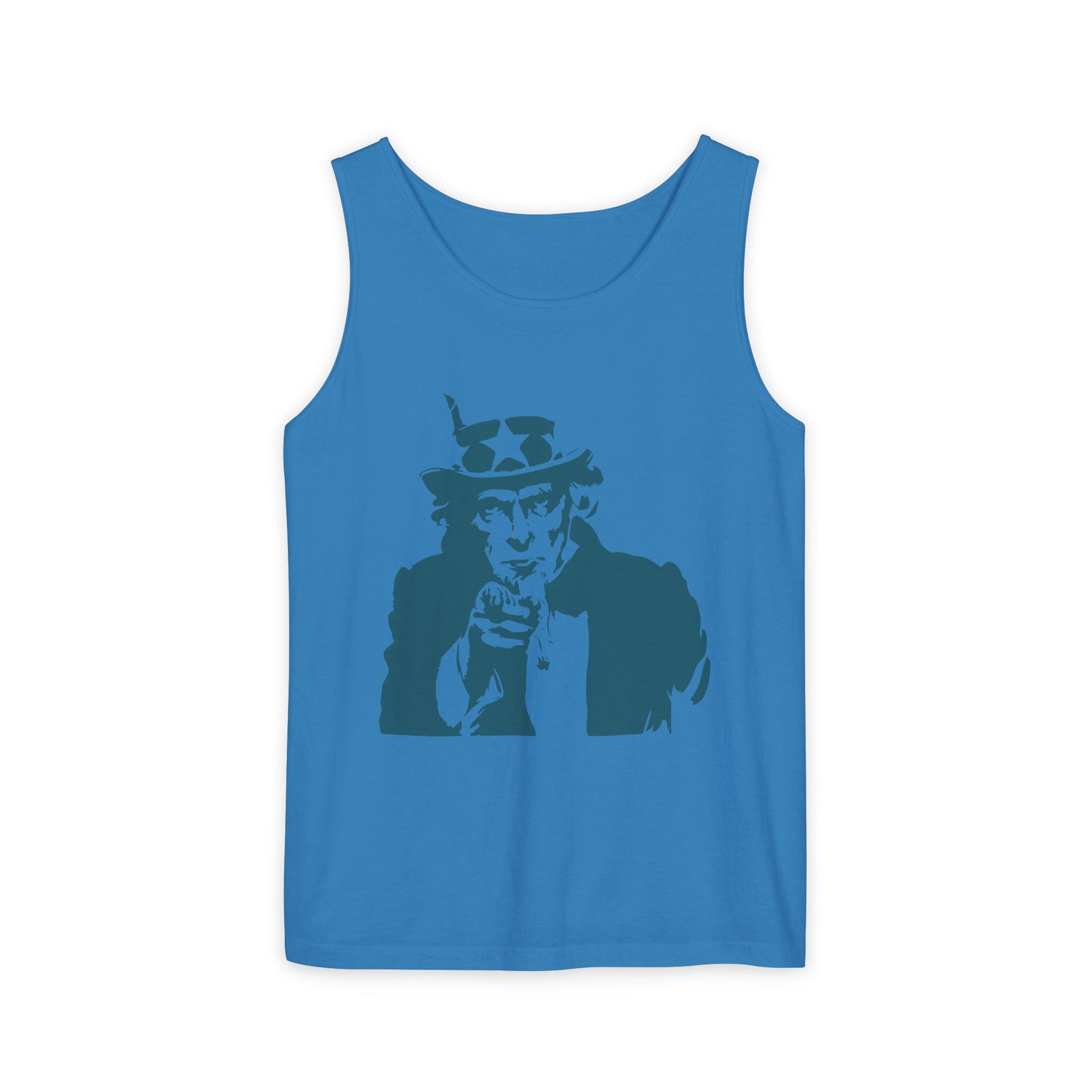 Unisex Garment-Dyed Tank Top with Patriotic Uncle Sam Design | Casual Summer Wear, Holiday BBQ, Independence Day, Gift Idea, Men's and [...]