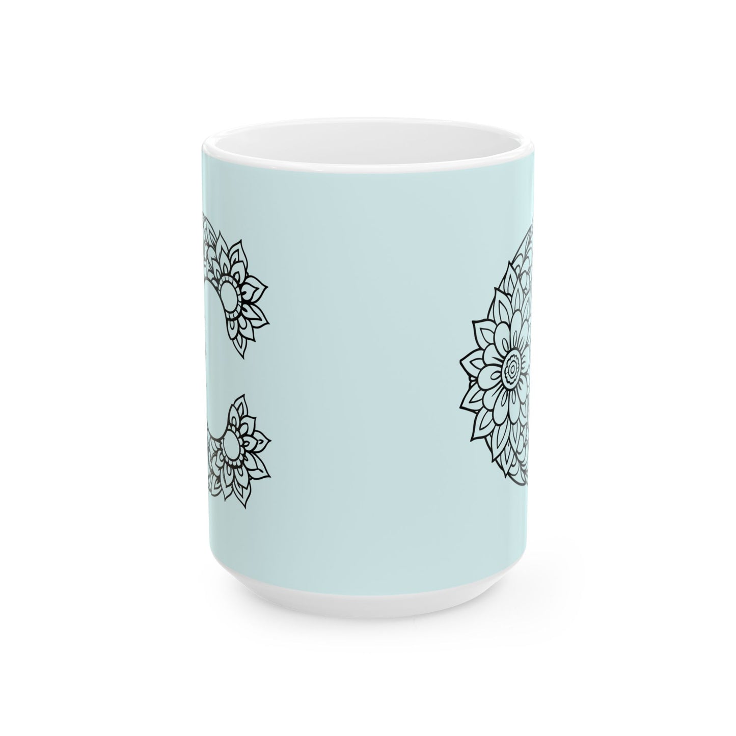 Copy of Mandala Design Ceramic Mug -Letter C Relaxing Gift for Tea Lovers, Coffee Enthusiasts, Home Decor, Perfect for Holidays, Zen Vibe