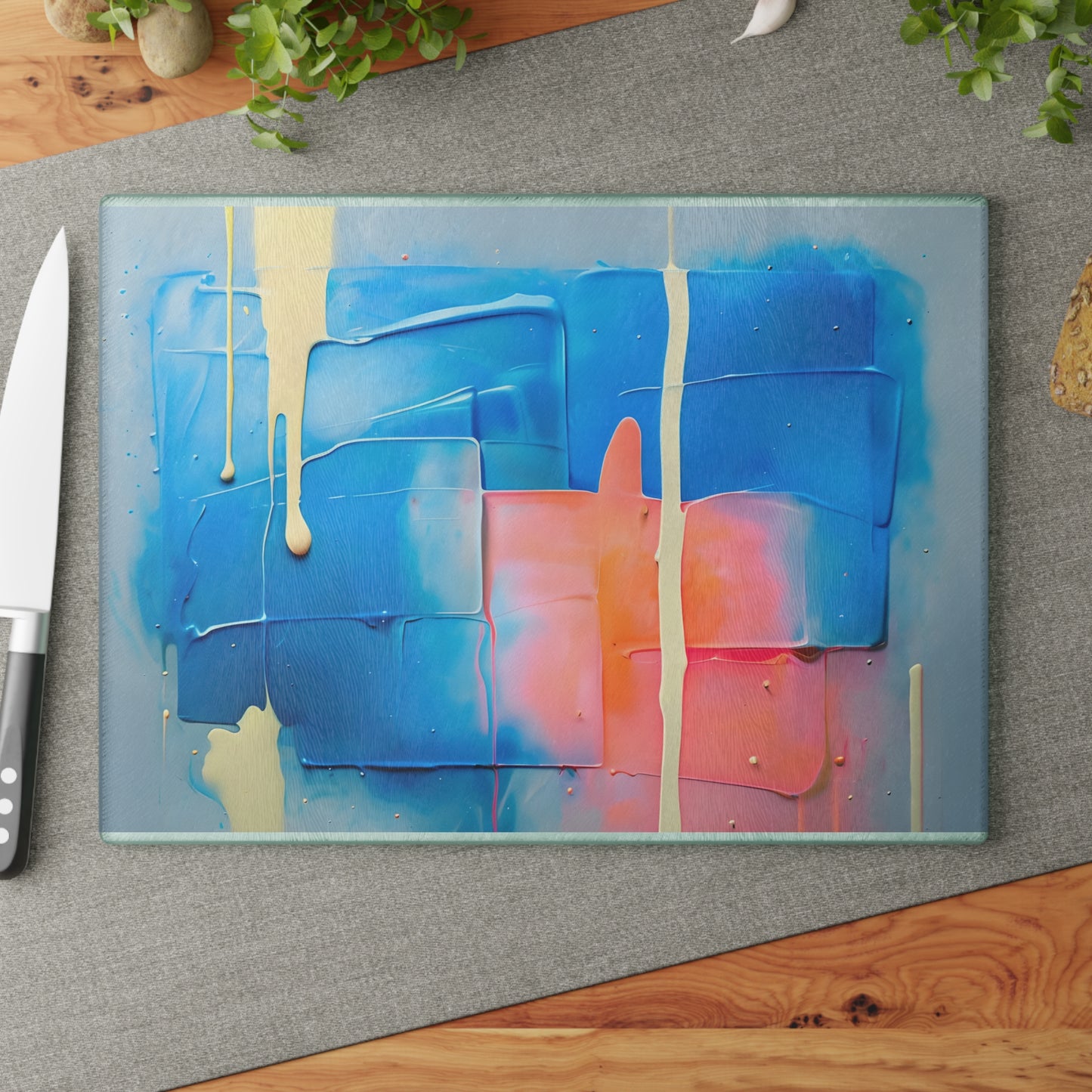 Artistic Glass Cutting Board - Colorful Kitchen Decor, Unique Gift, Modern [...]