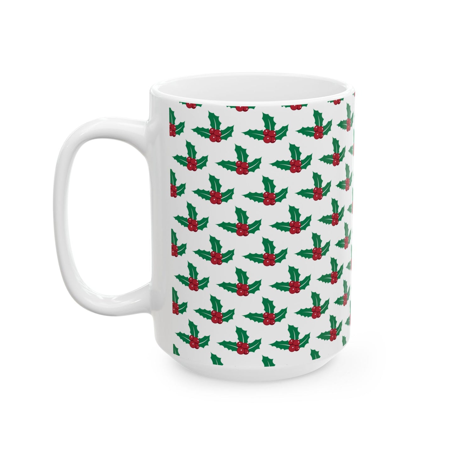 Festive Santa Ceramic Mug, Holiday Coffee Cup Gift, Christmas Decor, Seasonal Drinkware, Cute Santa Claus Mug, 11oz or 15oz