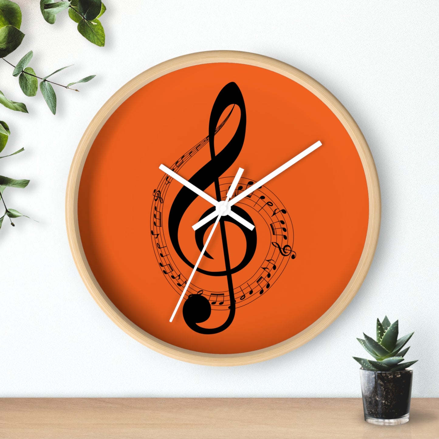Musical Note Wall Clock | Perfect for Music Lovers, Home Decor, Gifts