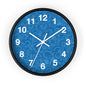 Modern Abstract Wall Clock, Home Decor, Unique Gift, Blue Pattern Clock, Wall Art for Living Room, Office Decor