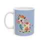Cute Cow Ceramic Mug - Fun Farmhouse Drinkware, Animal Lovers Gift, Kitchen Decor, Birthday Present, Coffee Tea Cup