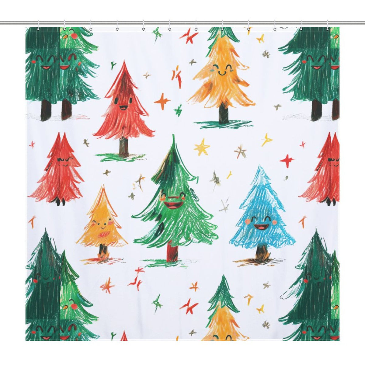 Christmas Tree Shower Curtain