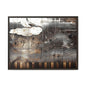 Framed Music Notes Canvas Print — Abstract Vintage Piano & Sheet Music Wall Art