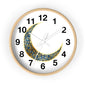 Elegant Boho Moon Phase Wall Clock, Decorative Home Clock, Unique Gift for Home Decor, Wellness, and Spiritual Spaces, Timepiece
