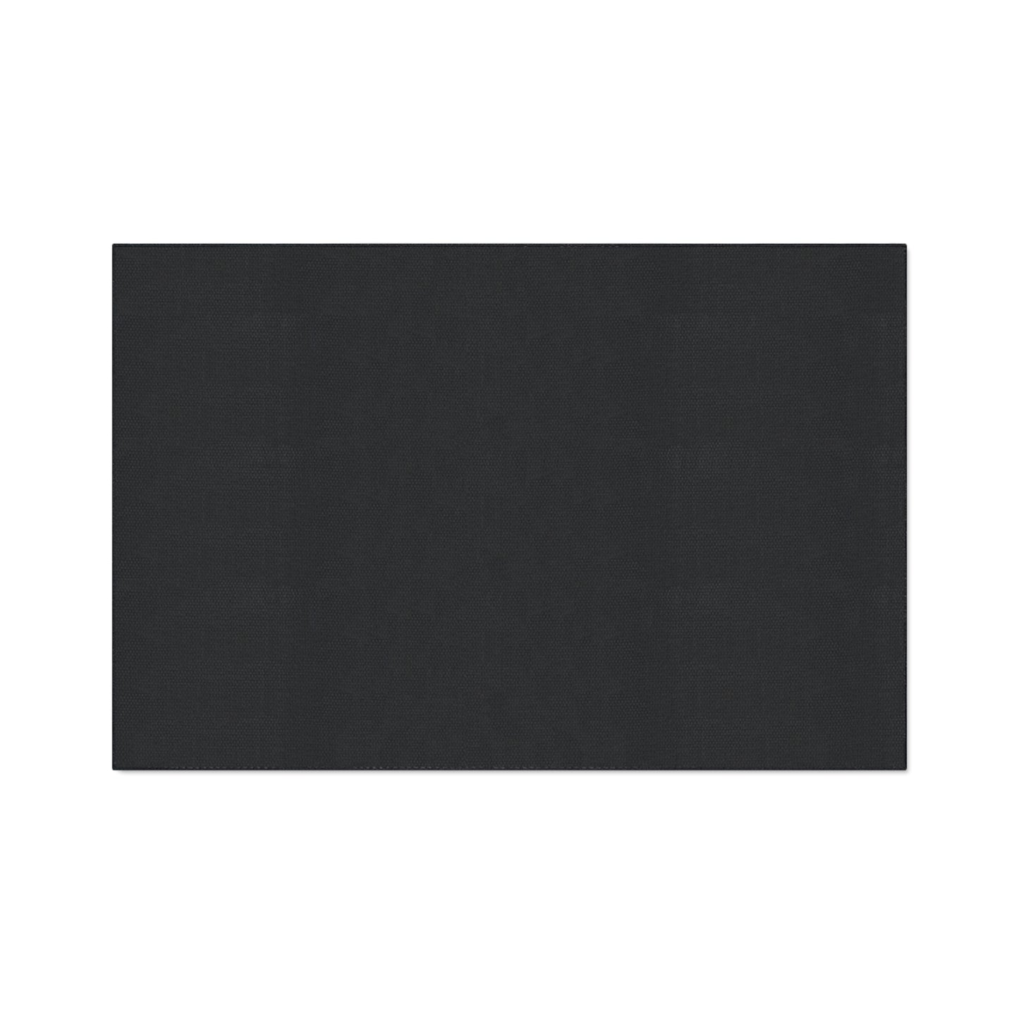 Welcome Floral Heavy-Duty Floor Mat — Black & White Daisy Doormat