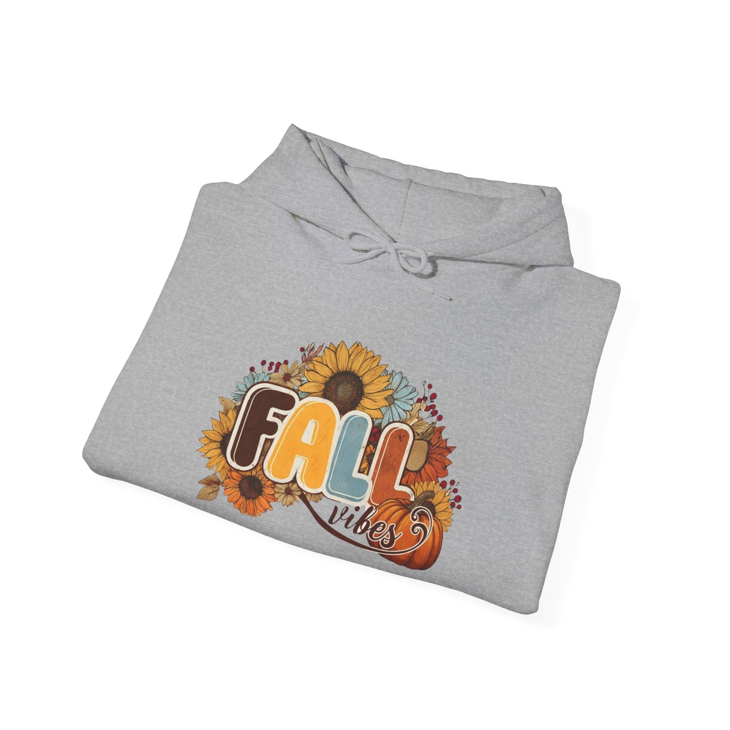 Cozy Fall Vibes Hoodie, Unisex Sweatshirt for Autumn, Pumpkin Design, Perfect for Thanksgiving, Gift for Friends, Seasonal Wear