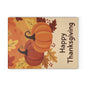 Happy Thanksgiving Pumpkin Glass Cutting Board
