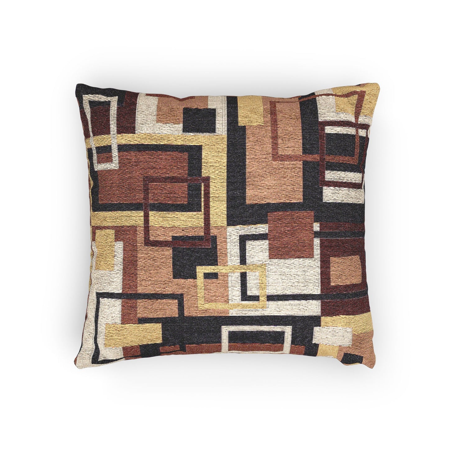 Abstract Geometric Woven Pillow - Cozy Home Decor Cushion