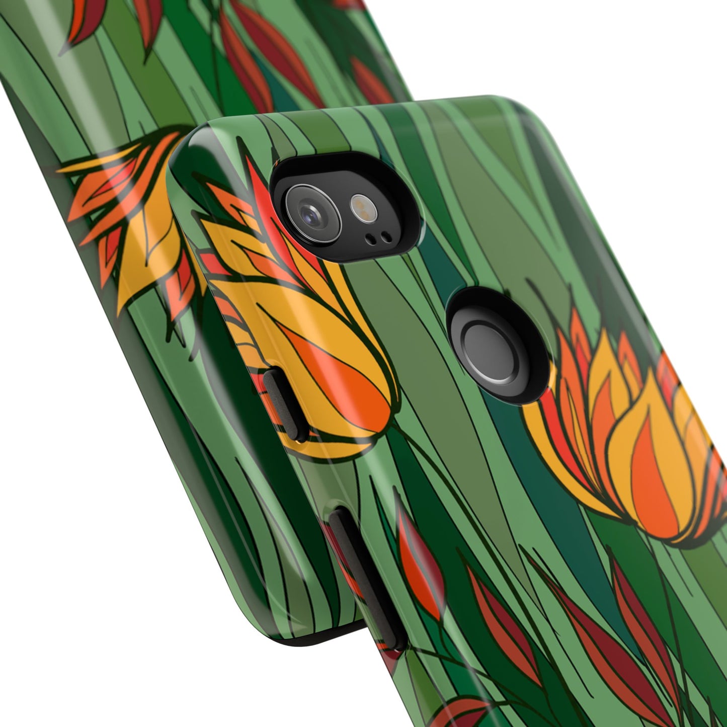 Vibrant Floral Phone Case, Nature-Inspired Tough Case, Eco-Friendly Cover, Unique Gift for Nature Lovers, Spring Decor