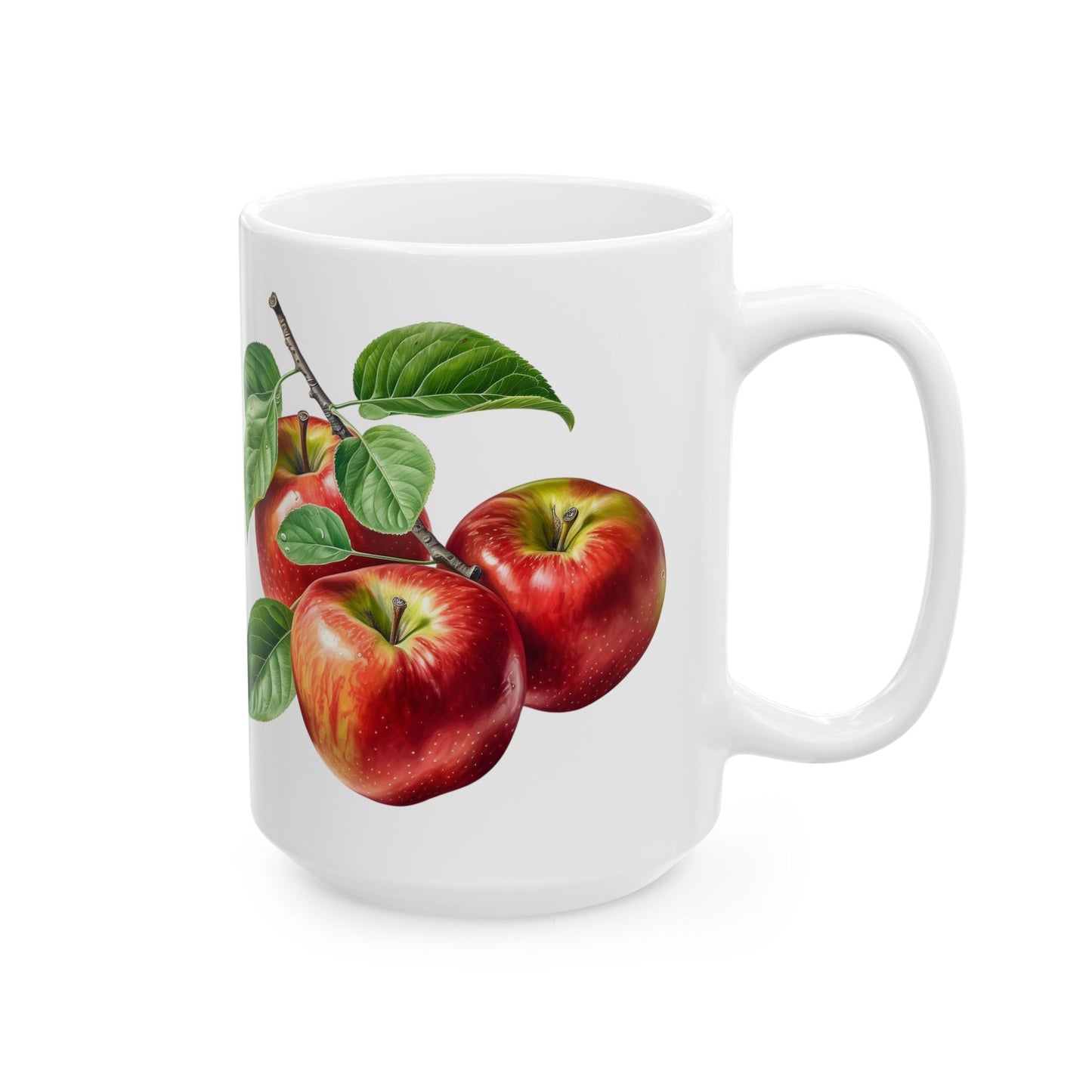 Apple Botanical Ceramic Mug – Farmhouse Kitchen Coffee Cup (11oz, 15oz)