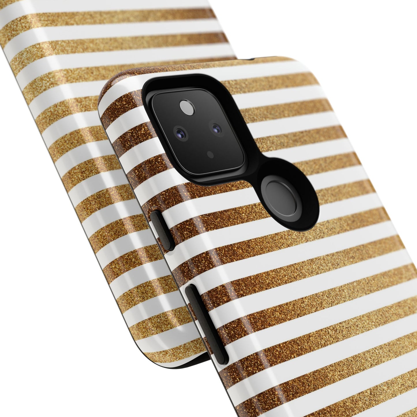 Glamorous Gold Striped Phone Case | Tough Cases, Stylish Phone Cover, Chic Accessories, Gift for Her, Fashionable Tech