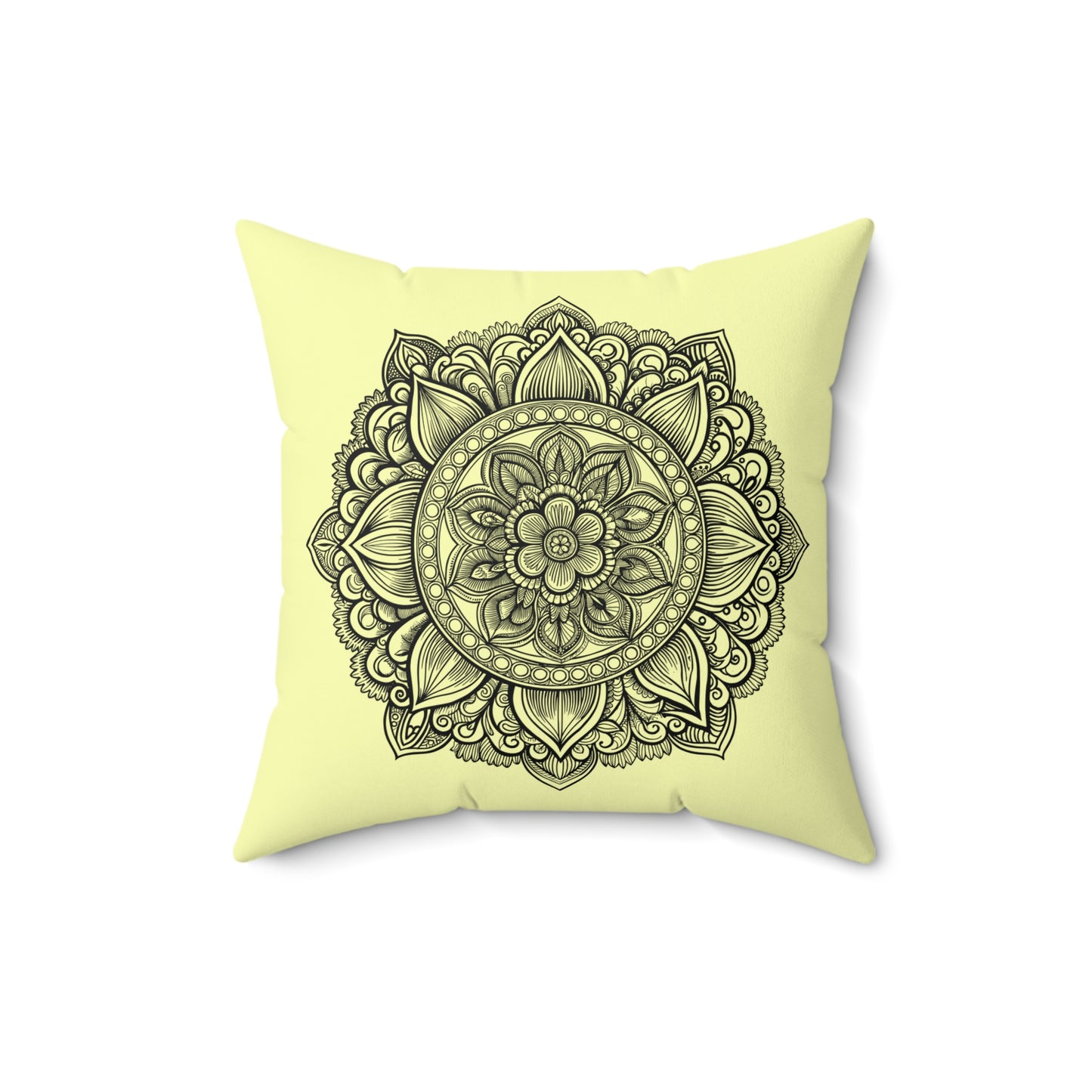 Boho Mandala Pillow, Stylish Home Decor, Yoga Gift, Meditation Room Accent, Cozy Living Room Pillow