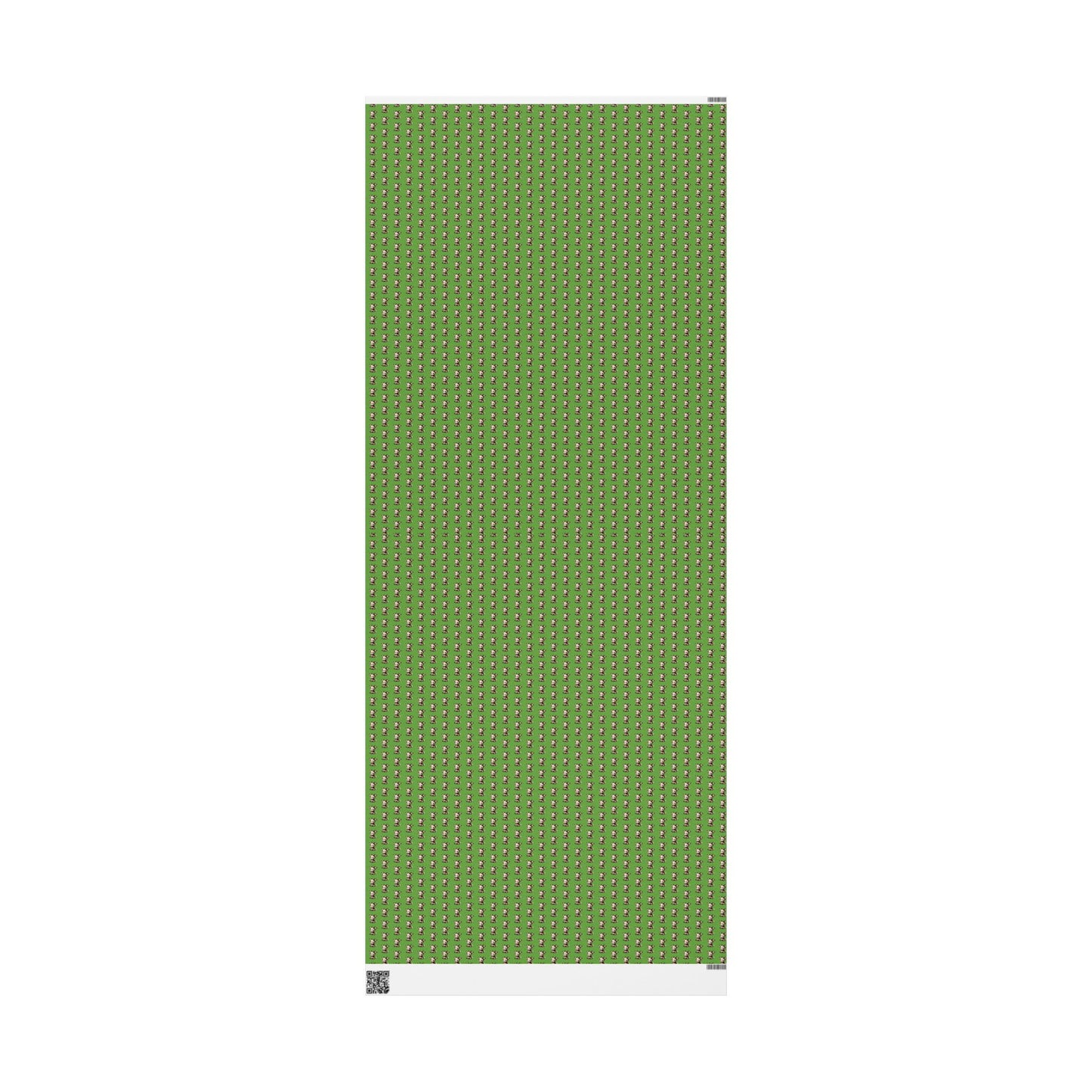 Wrapping Paper — Green Cute Dog Pattern Gift Wrap (Pet Lover Holiday & Birthday)