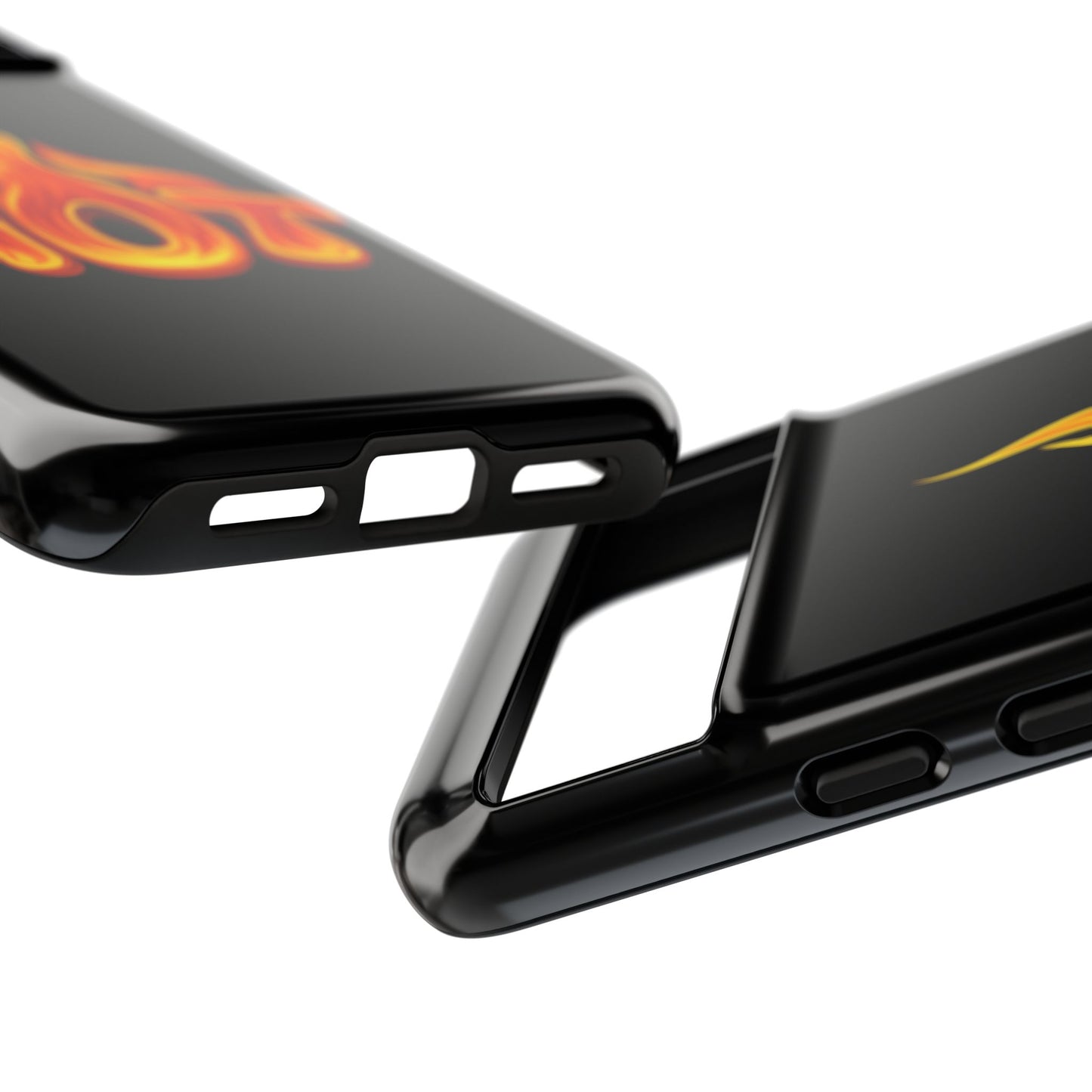 Stylish Phone Case, Hot Flames Design, Gift for Teens, Trendy Accessory, Protective Cover, Unique Phone Case