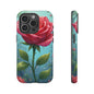Floral Phone Case, Tough Cases with Elegant Rose Design, Stylish iPhone Cover, Rose Flower Gift for Nature Lovers, Unique Mobile Accessories