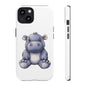 Cute Hippo Phone Case, Unique Tough Cases, Animal Lover Gift, Cute Animal Design, Baby Animal Phone Accessory