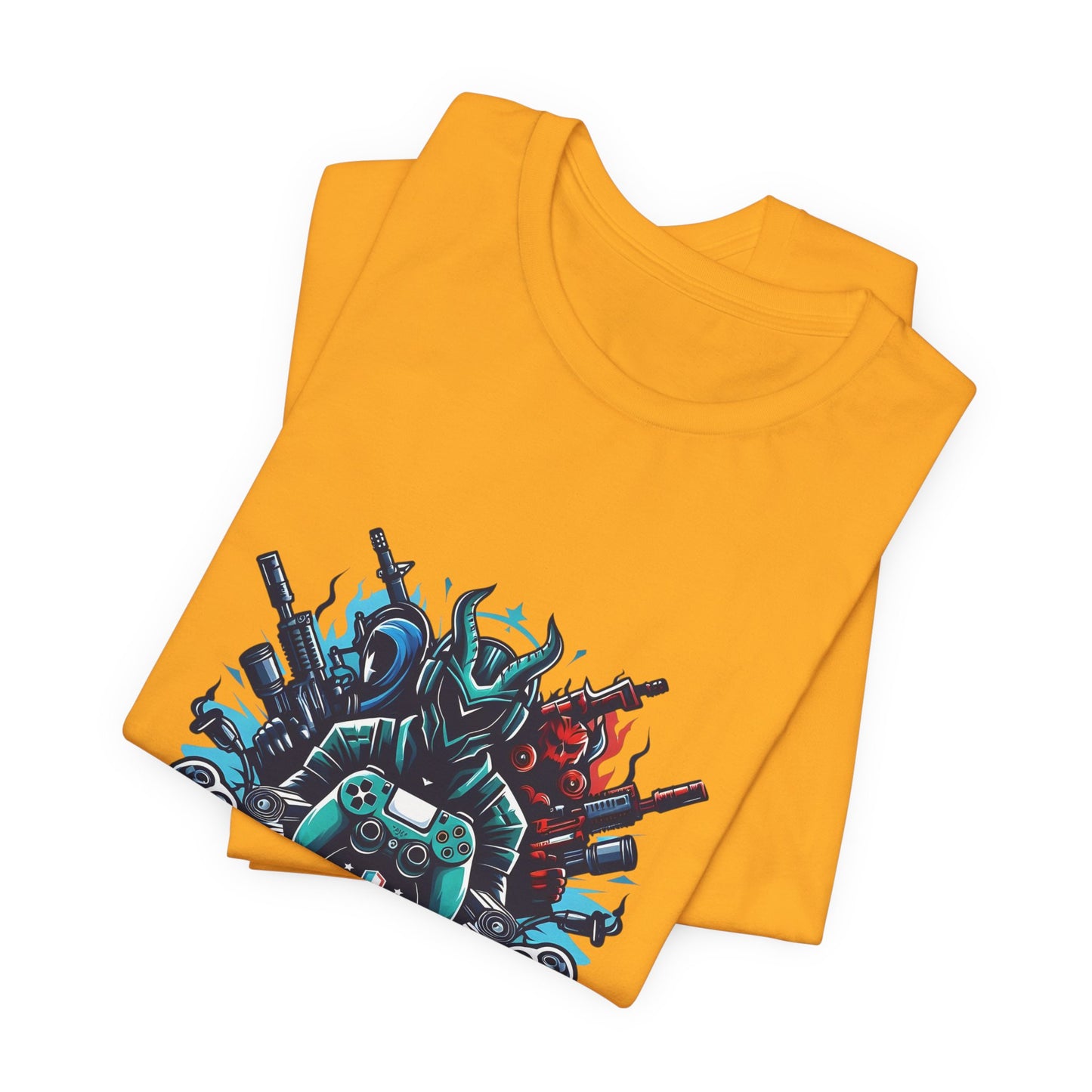 Gaming Controller Emblem Tee — Esports Gamer Graphic T-Shirt