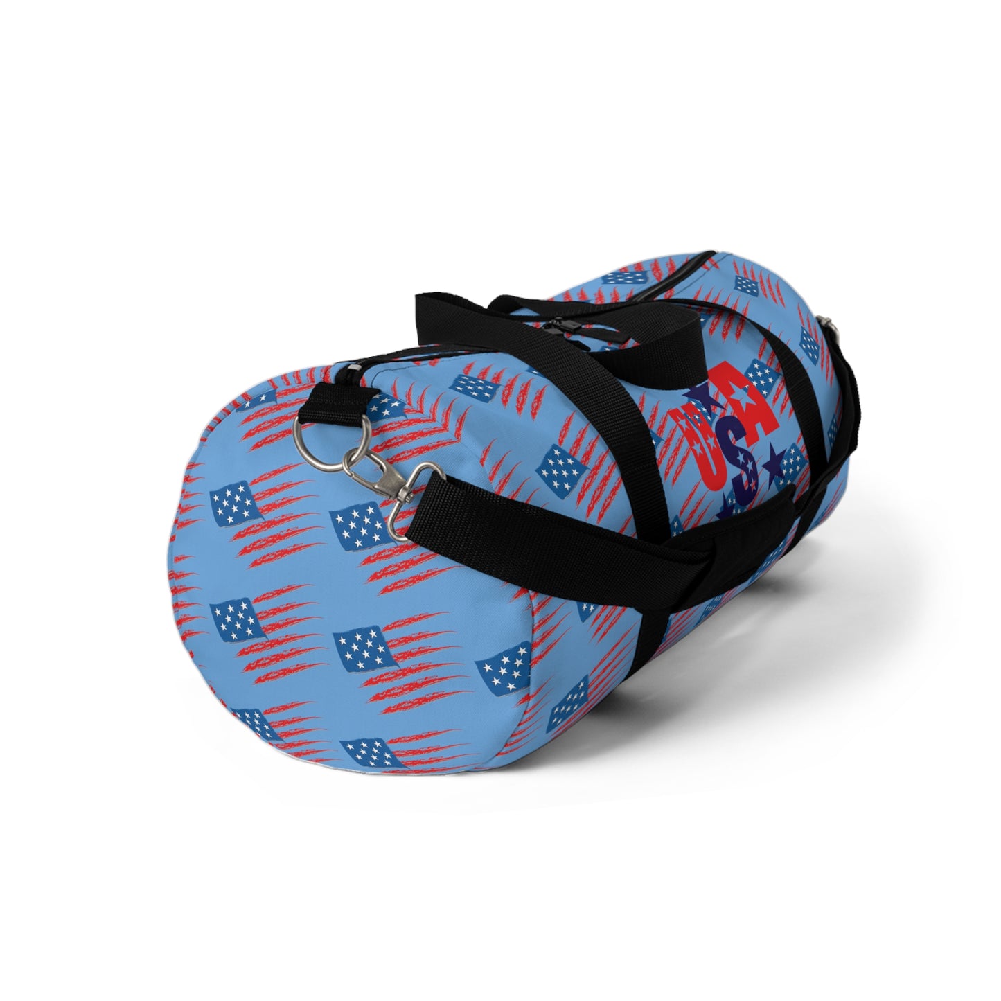 Patriotic Duffel Bag - USA Stars & Stripes Travel Bag, Gym Tote, Weekend Getaway Bag, Fitness Gear, Sporty Luggage