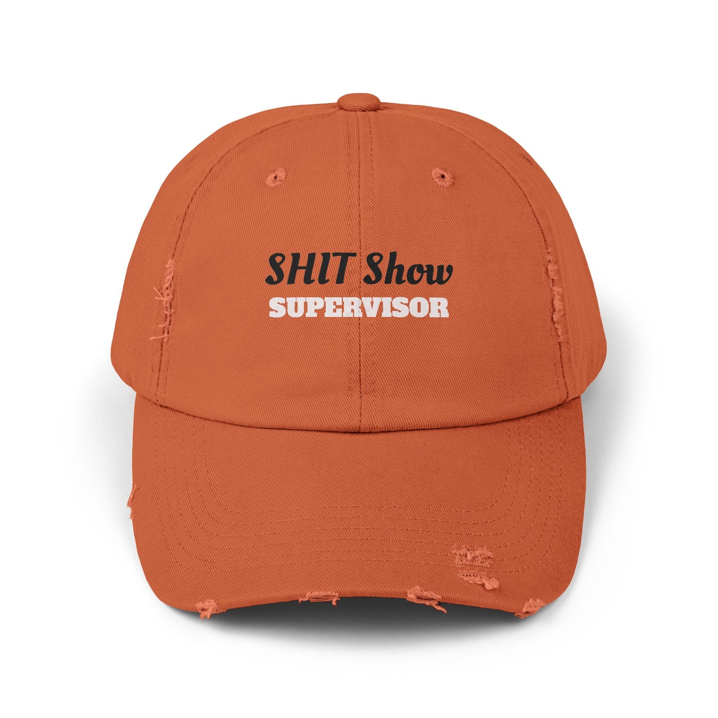 Unisex Distressed Cap, Fun Gift for Supervisors, Casual Hat, Distressed Dad Hat, Funny Cap for Events, Party Accessory, Everyday Wear