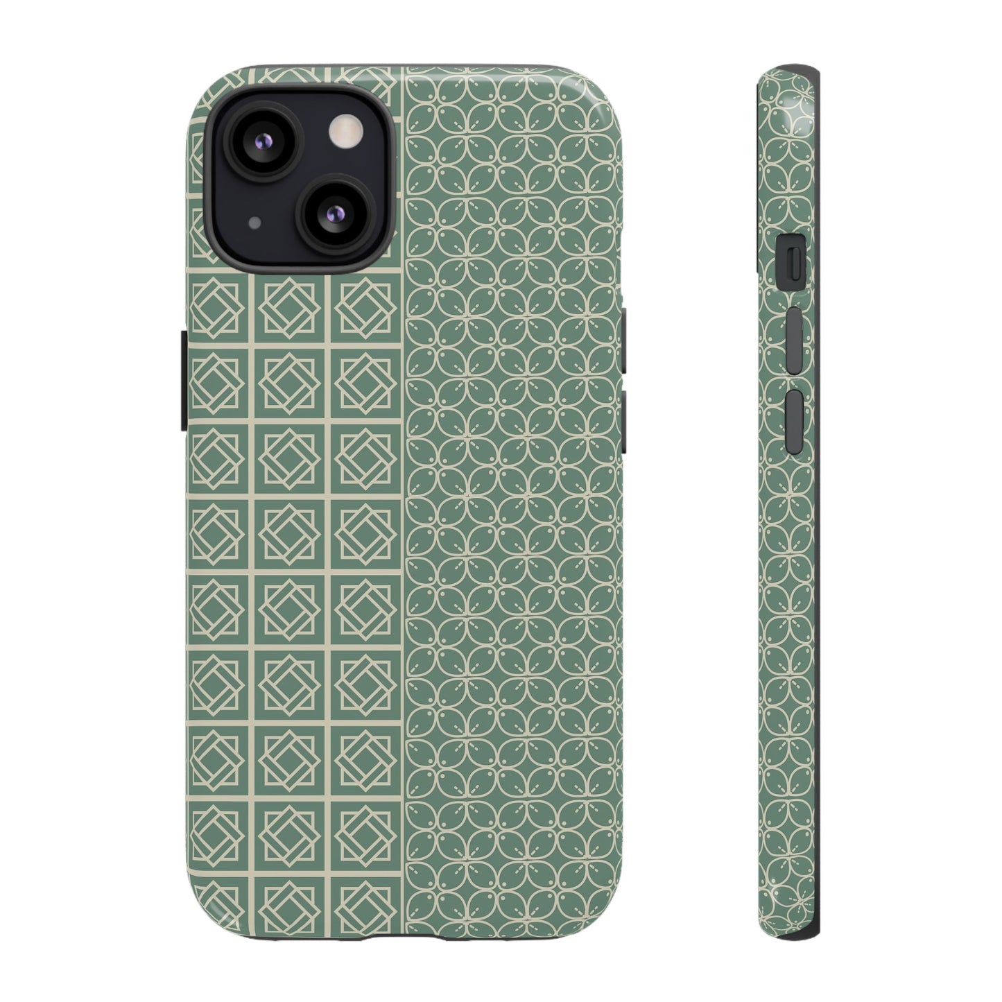 Stylish Phone Case with Geometric Patterns, Tough Cases, Durable Cell Phone Cover, Trendy Smartphone Accessory, Functional Gift Idea
