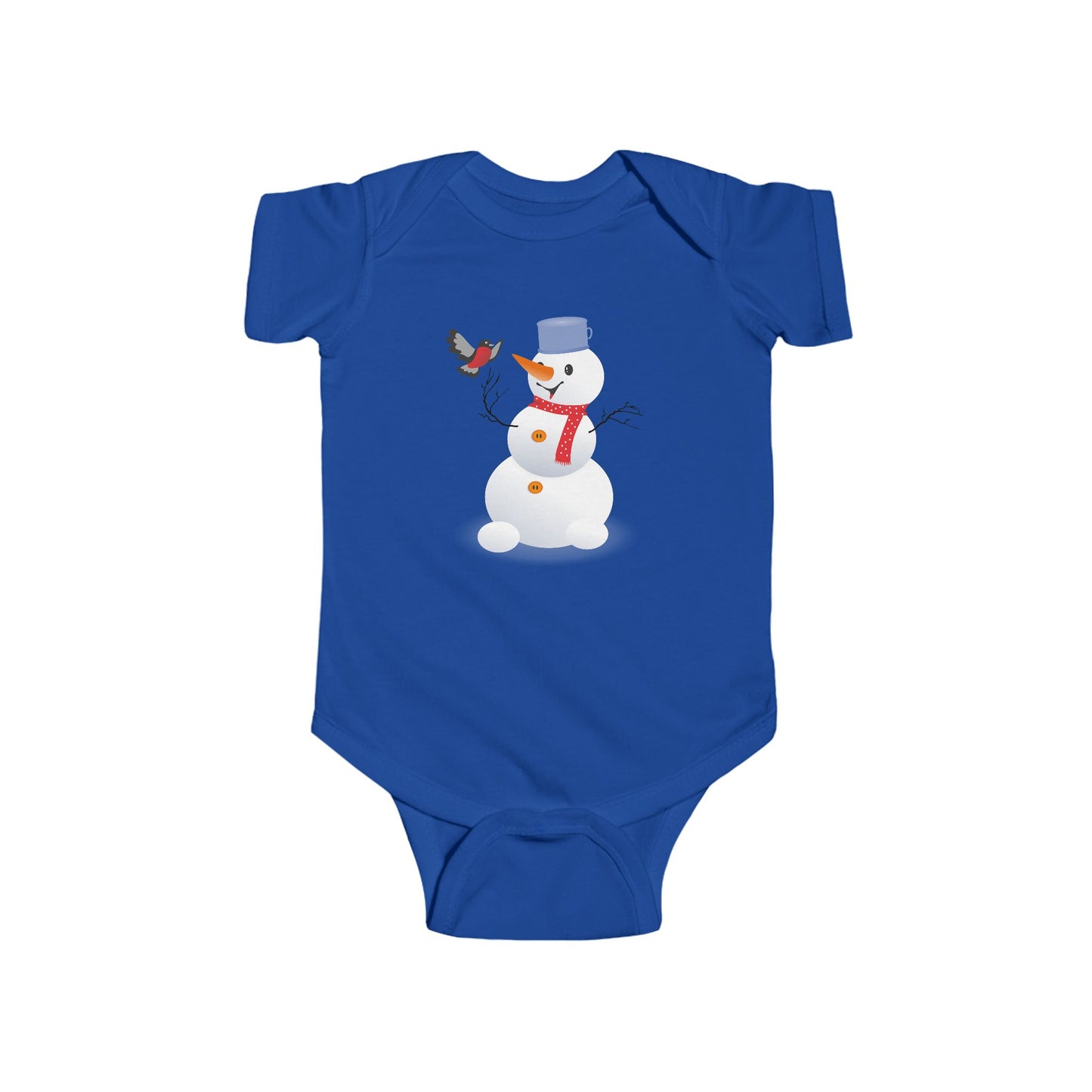 Winter Snowman Baby Bodysuit, Cute Infant Onesie, Holiday Gift, Baby Shower Present, Christmas Outfit, Newborn Clothing