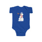 Winter Snowman Baby Bodysuit, Cute Infant Onesie, Holiday Gift, Baby Shower Present, Christmas Outfit, Newborn Clothing