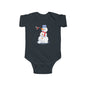 Winter Snowman Baby Bodysuit, Cute Infant Onesie, Holiday Gift, Baby Shower Present, Christmas Outfit, Newborn Clothing