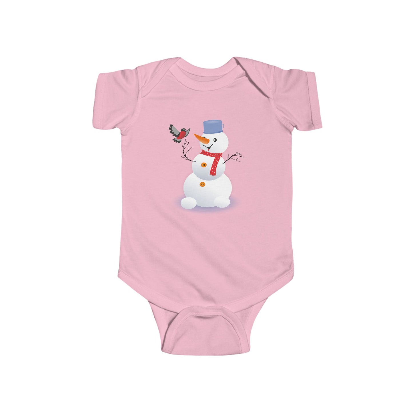 Winter Snowman Baby Bodysuit, Cute Infant Onesie, Holiday Gift, Baby Shower Present, Christmas Outfit, Newborn Clothing