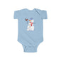 Winter Snowman Baby Bodysuit, Cute Infant Onesie, Holiday Gift, Baby Shower Present, Christmas Outfit, Newborn Clothing