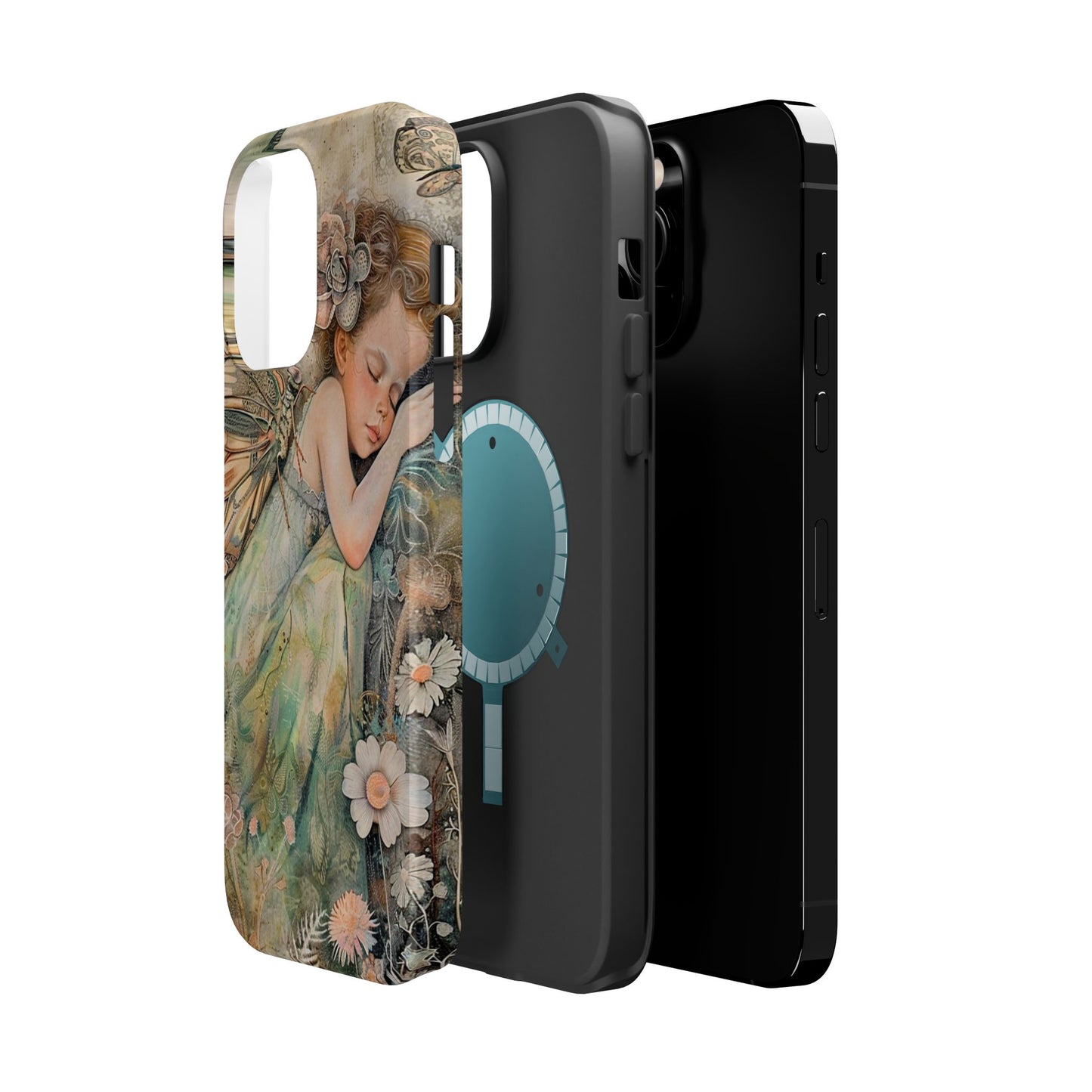 Fairy Sleeping Phone Case — Magnetic Impact-Resistant iPhone Cover