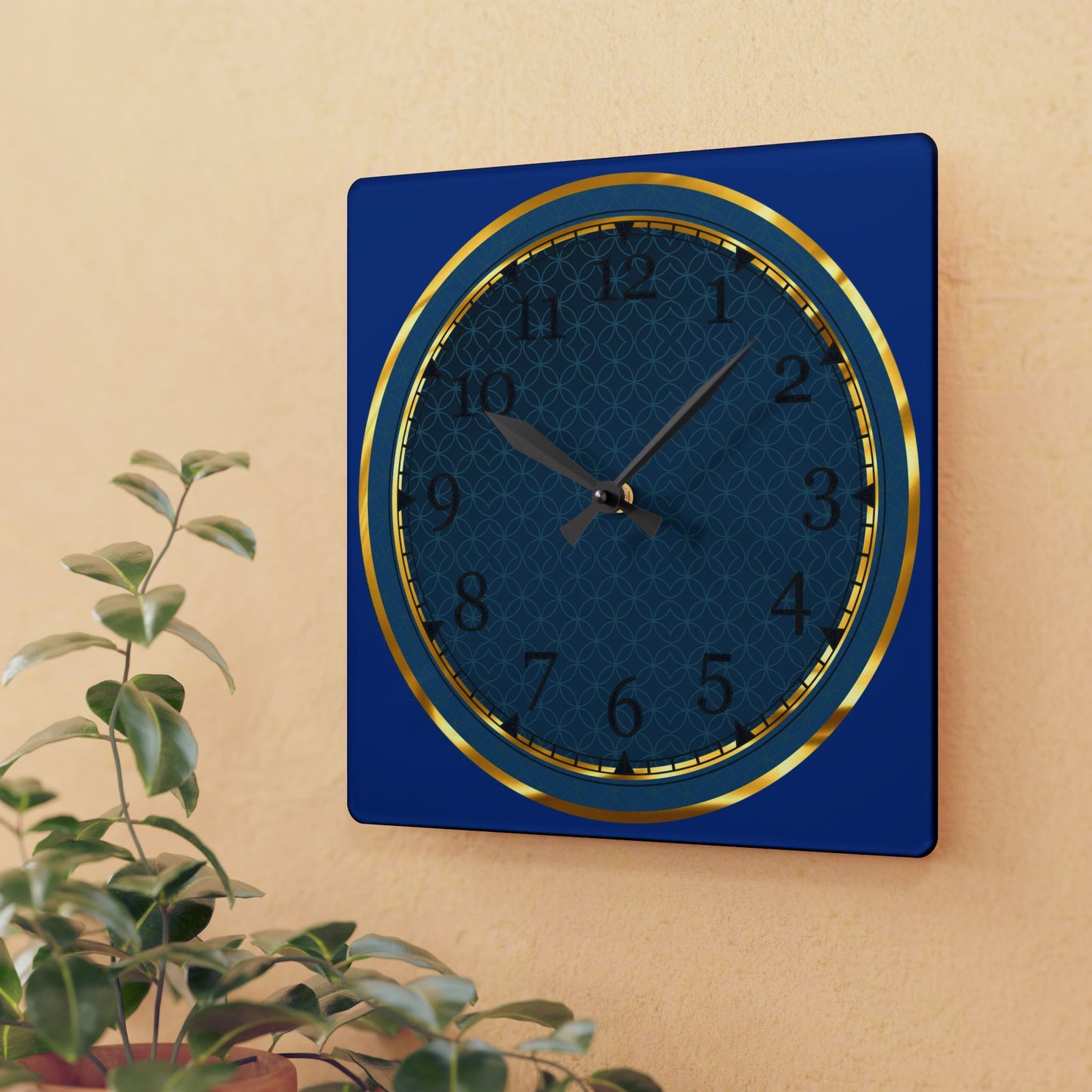 Elegant Acrylic Wall Clock, Stylish Home Decor, Modern Wall Art
