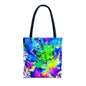 Vibrant Abstract Tote Bag Colorful Shopping Bag, Beach Tote