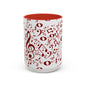 Accent Coffee Mug (11, 15oz) - Musical Notes