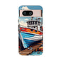 Colorful Fishing Boat Phone Case | Nautical Gift, Marine Design, Coastal Aesthetic, Summer Vibes, Sea Lover's Accessory