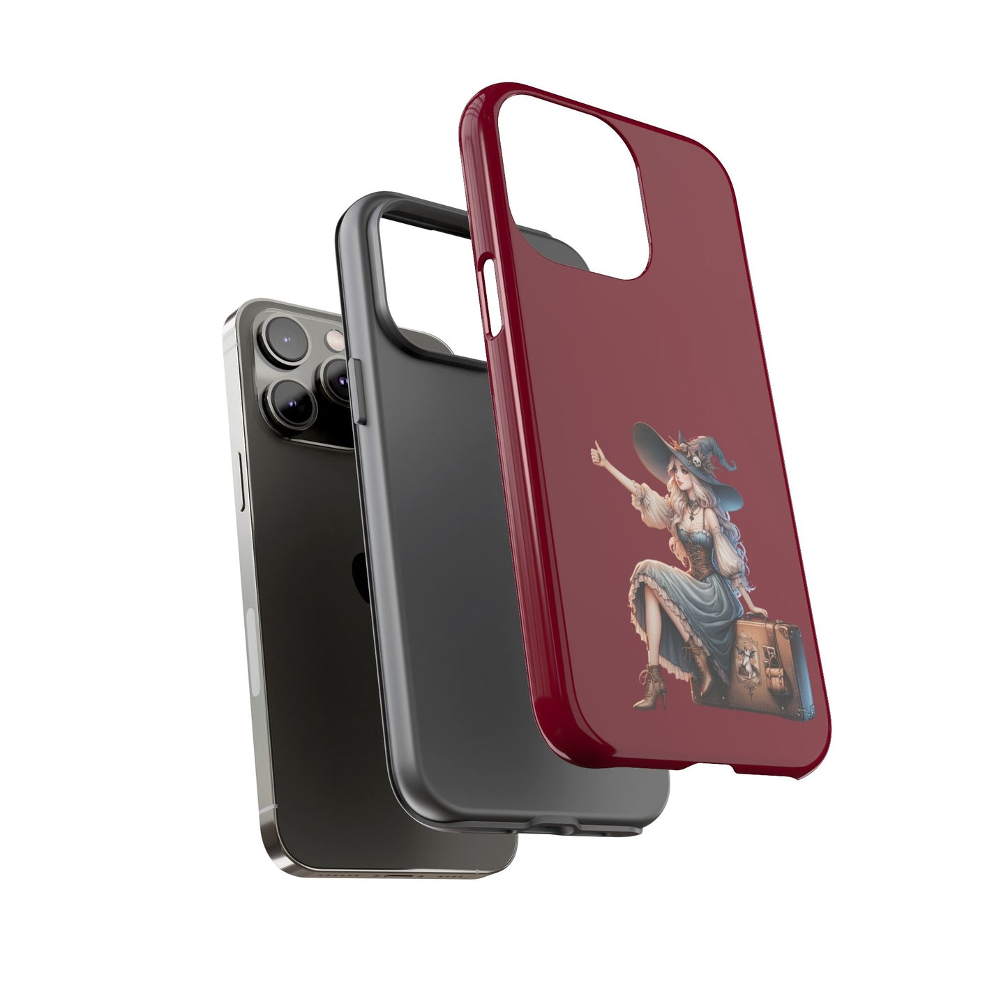 Witchy Phone Case - Magical, Durable - Halloween Gift, Cosplay Accessory, Cute Witch Design