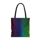 Vibrant Dot Print Tote Bag - Colorful Reusable Shopping Bag, Beach Tote
