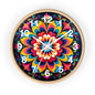 Colorburst Mandala Wall Clock — Vibrant Retro Boho Home Decor