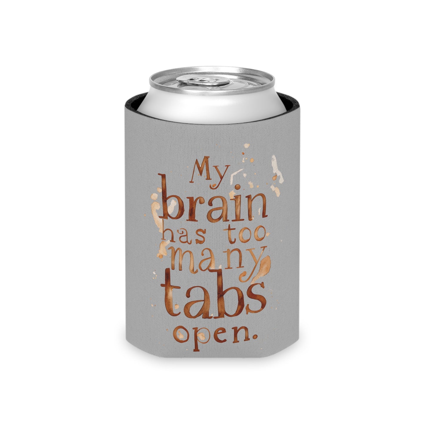 Brainy Can Cooler - Quirky Drink Sleeve, Funny Gift for Friends, Birthday, Party, Summer BBQ, Conversation Starter