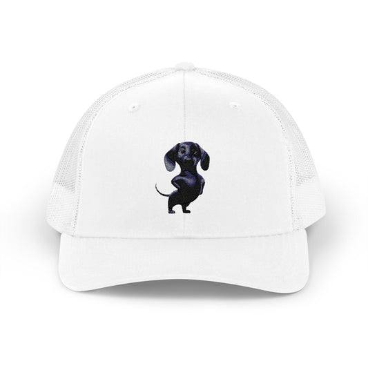 Dachshund Galaxy Trucker Cap – Embroidered Space Sausage Dog Snapback