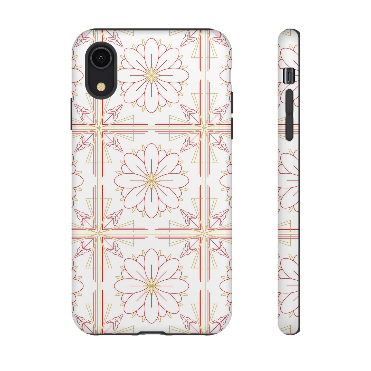 Floral Pattern Phone Case - Stylish Tough Case, Flower Design, Cute Mobile Cover, Phone Accessory, Gift for Her, Spring Style