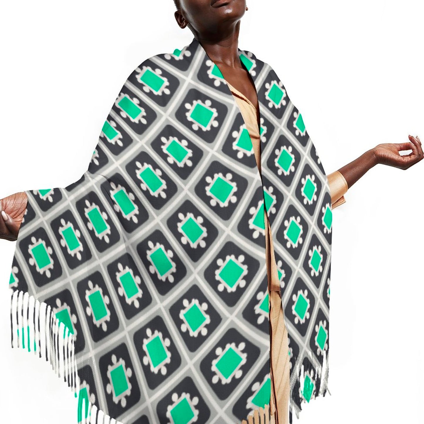 Cashmere-like Tassel Scarf