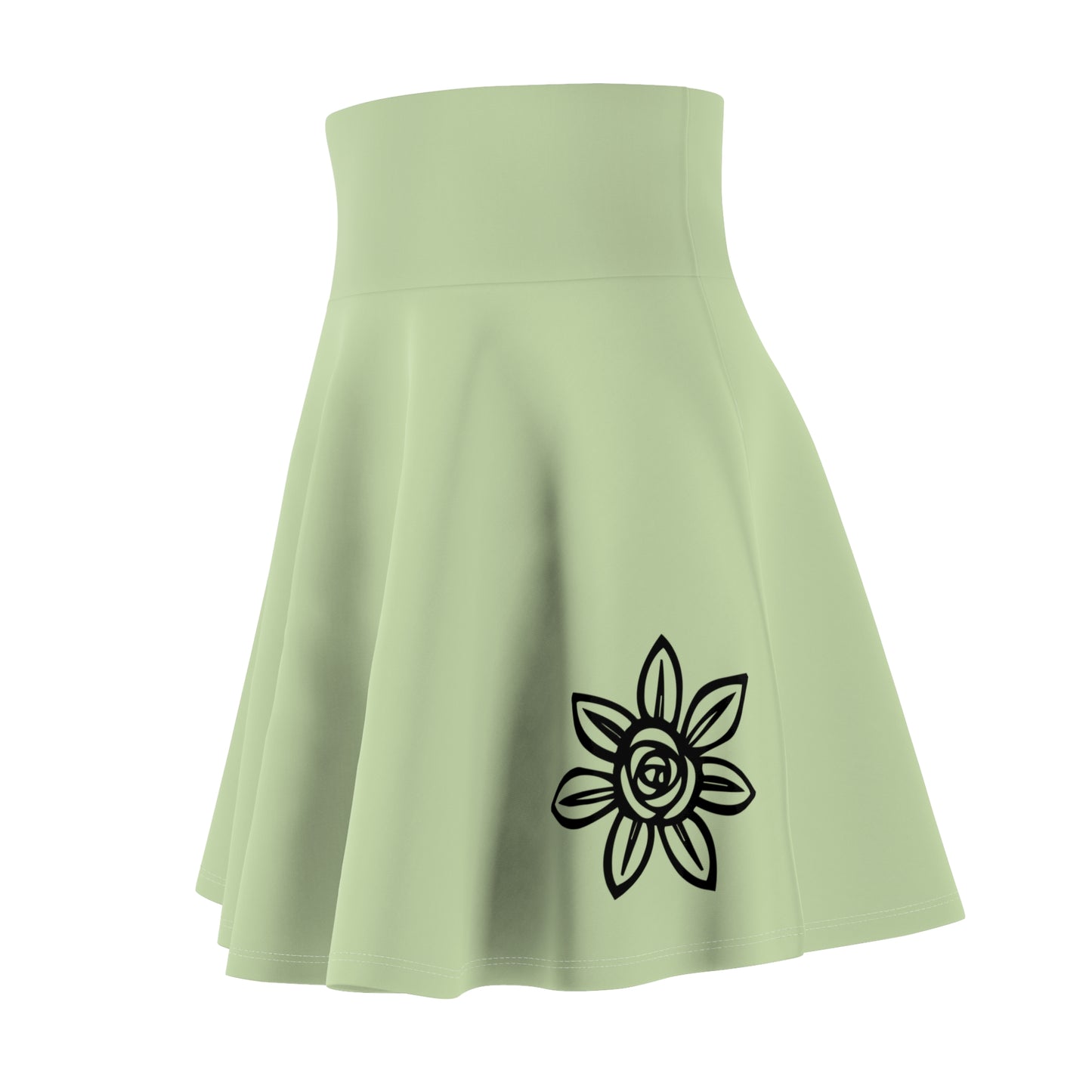 Chic Floral Women's Skater Skirt, Casual Spring Fashion, Cute Outfit, Summer Wardrobe Essential, Perfect for Festivals